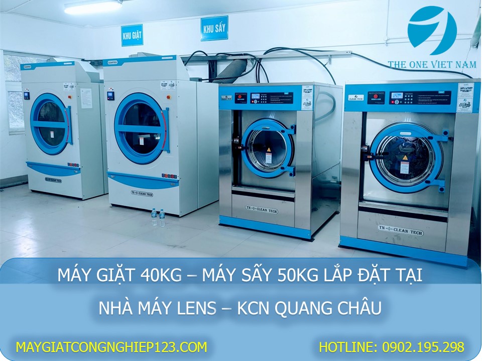 máy giặt sấy công nghiệp Cleantech 40-50 máy giặt sấy công nghiệp Cleantech 40-50